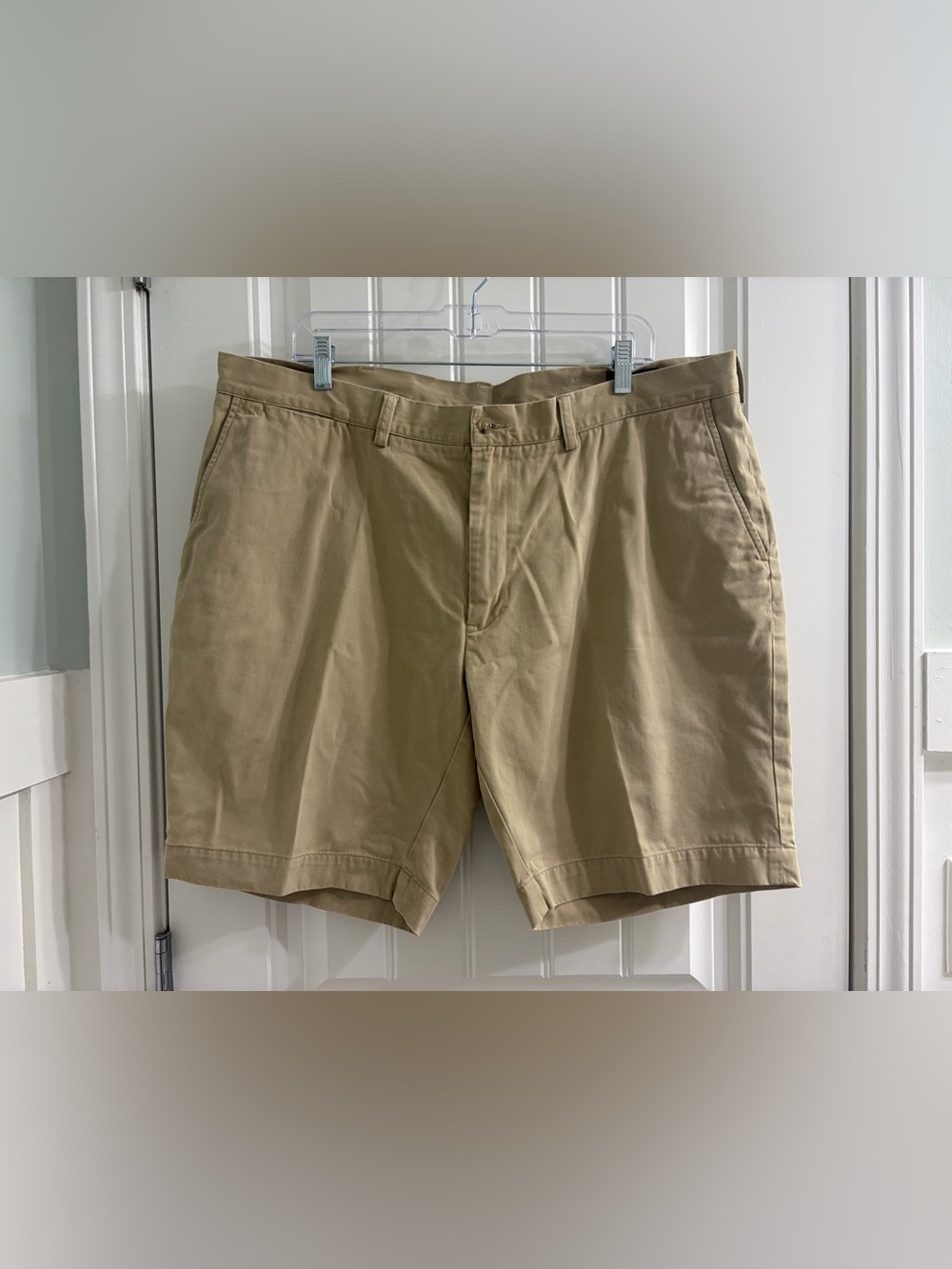 Polo by Ralph Lauren Men's Classic Fit 9” Khaki Flat-Front Chino Shorts 40